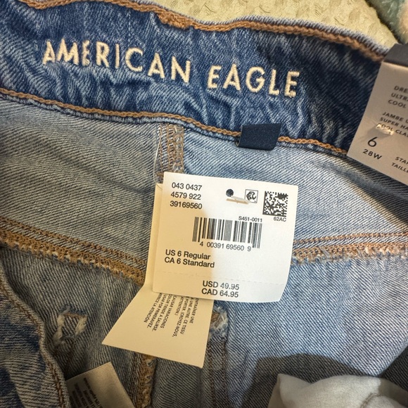 AE Dreamy Drape Stretch Super High-Waisted Baggy Wide-Leg Jean - Picture 6 of 6